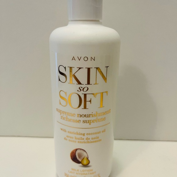 Avon Skin So Soft Lot of 2 Supreme Nourishment Lotion & Radiant Moisture Shower - Picture 3 of 12